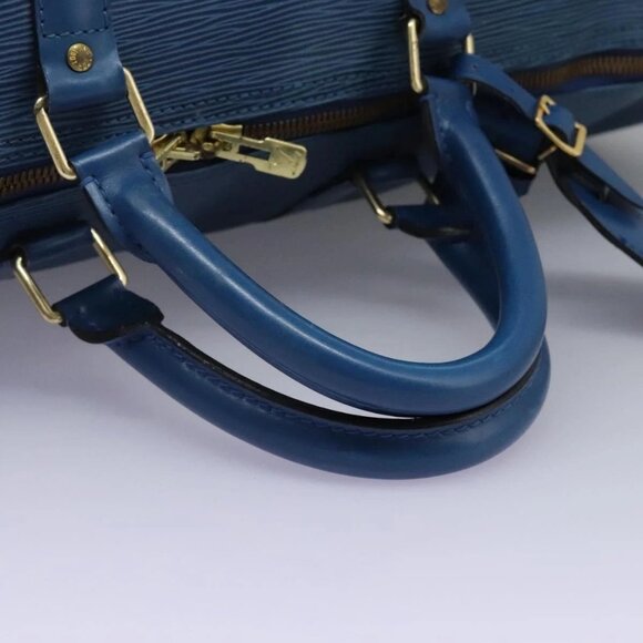 LOUIS VUITTON Epi Keepall 55 Boston Bag Toledo Blue M42955 LV Auth BD1153 - Picture 8 of 16